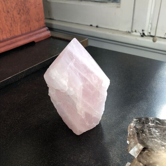 Elestial Smoky Quartz, Rose Quartz & Agate Set  Heart Healing & Balance Crystals - Picture 7 of 9